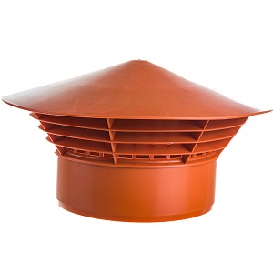 Вытяжка наружная (рыжая)